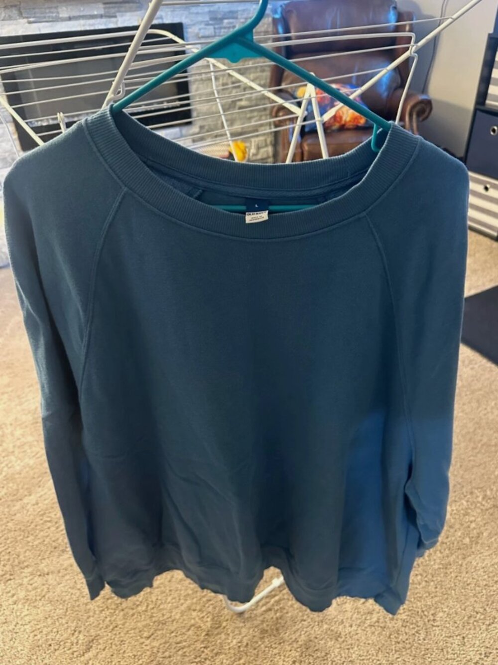 Old Navy Crewneck Sweatshirt- Blue- Large